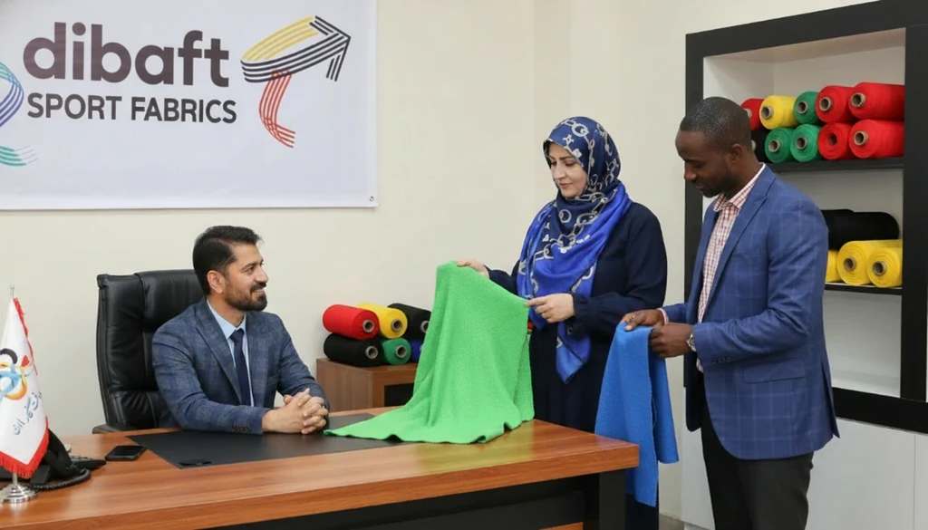 فروش پارچه فلامنت ورزشی سوزنی دیبافت .